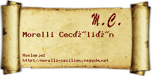 Morelli Cecílián névjegykártya